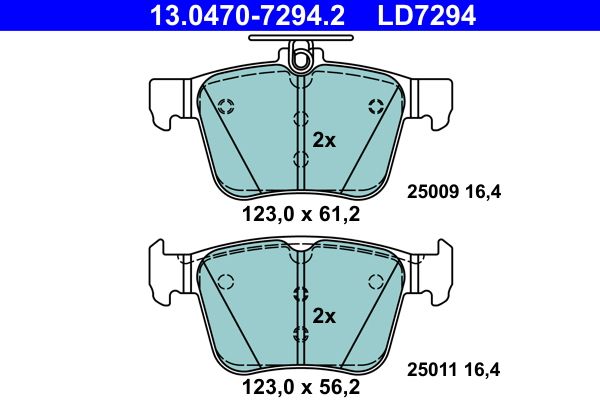 Klocki hamulcowe ATE 13.0470-7294.2