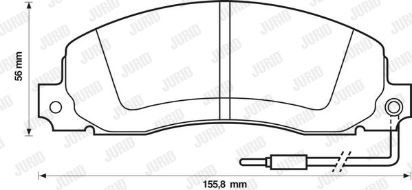 Klocki hamulcowe JURID 571306J