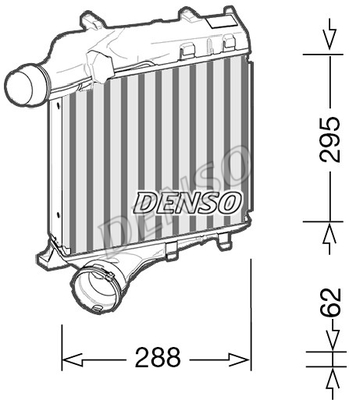 Chłodnica powietrza intercooler DENSO DIT28021
