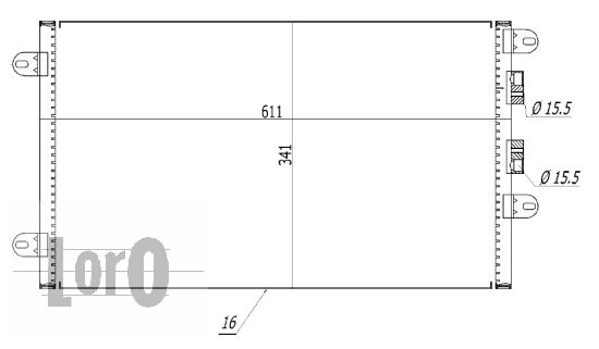 Skraplacz klimatyzacji ABAKUS 002-016-0004