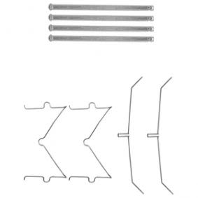 Zestaw akcesoriów montażowych  klocków hamulcowych DELPHI LX0627