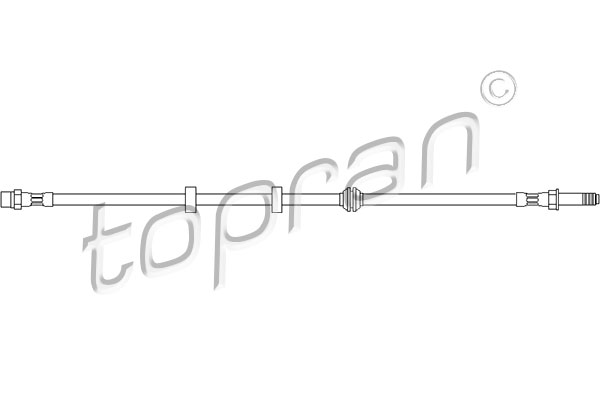 Przewód hamulcowy elastyczny TOPRAN 110 401