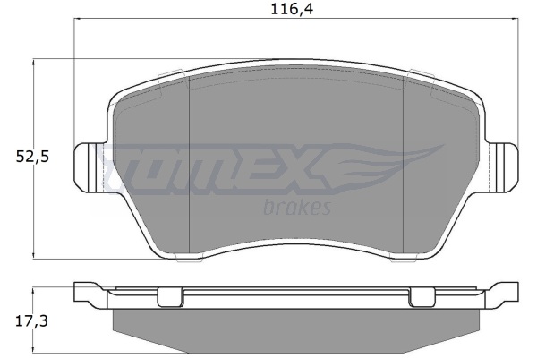 Klocki hamulcowe TOMEX BRAKES TX 14-16
