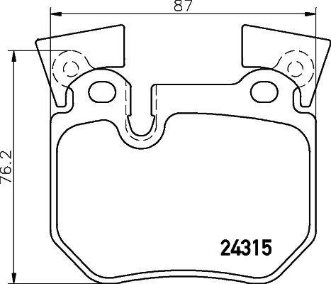 Klocki hamulcowe HELLA 8DB 355 012-551