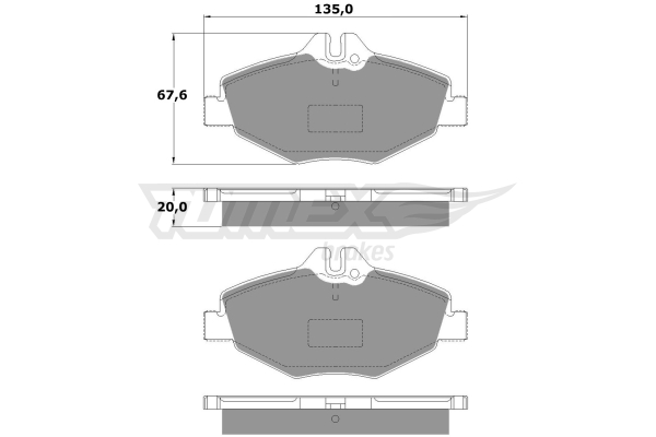 Klocki hamulcowe TOMEX BRAKES TX 14-29
