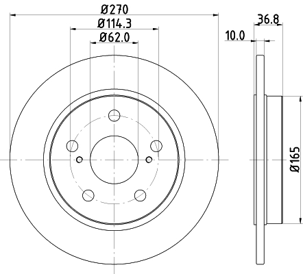 Tarcza hamulcowa HELLA PAGID 8DD 355 118-971