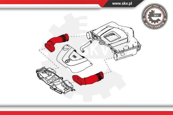 Przewód dolotu powietrza ESEN SKV 24SKV495
