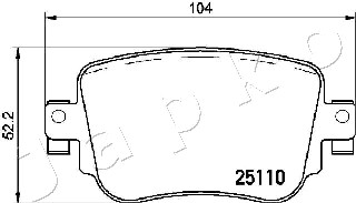 Klocki hamulcowe JAPKO 510900