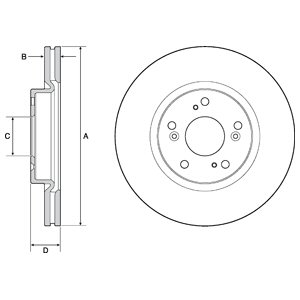 Tarcza hamulcowa DELPHI BG4698C