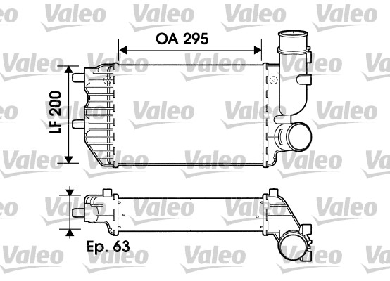 Chłodnica powietrza intercooler VALEO 817632