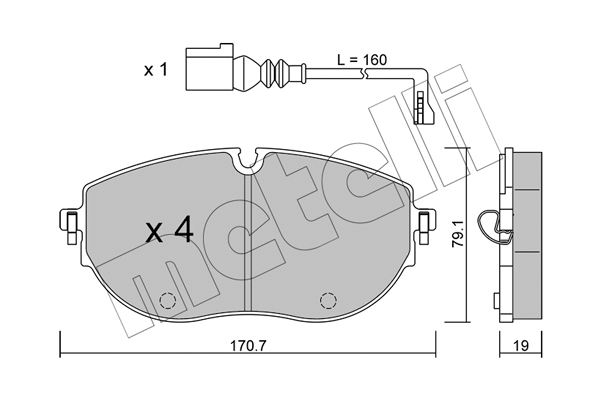 Klocki hamulcowe METELLI 22-1322-0