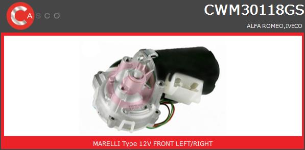 Silnik wycieraczek CASCO CWM30118GS