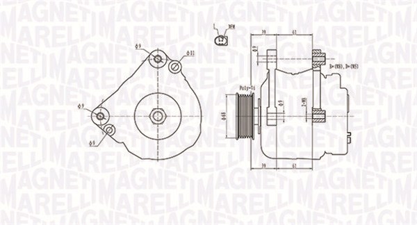 Alternator MAGNETI MARELLI 063731402010