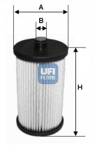 Filtr paliwa UFI 26.057.00