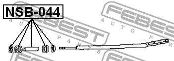 Tuleja wahacza FEBEST NSB-044