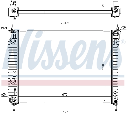 Chłodnica NISSENS 616905