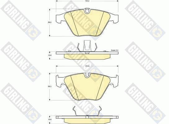 Klocki hamulcowe GIRLING 6114982