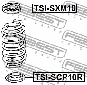 Sprężyna talerzowa FEBEST TSI-SCP10R