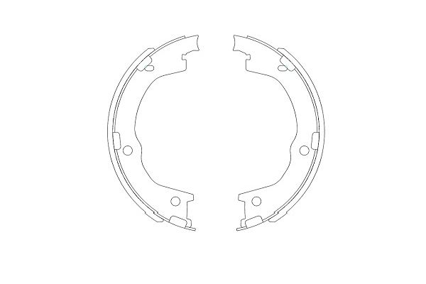 Zestaw szczęk hamulcowych KAVO PARTS KBS-3404