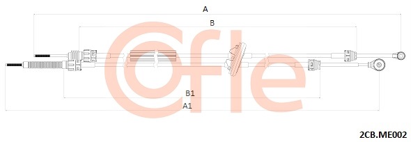 Linka dźwigni zmiany biegów COFLE 92.2CB.ME002