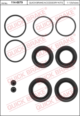 Zestaw naprawczy zacisku hamulcowego QUICK BRAKE 114-0079