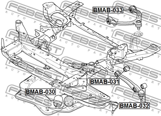 Tuleja wahacza FEBEST BMAB-030