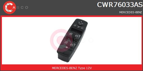 Przełącznik podnośnika szyby CASCO CWR76033AS