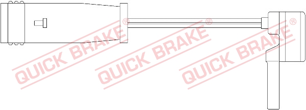 Czujnik zużycia klocków QUICK BRAKE WS 0162 A