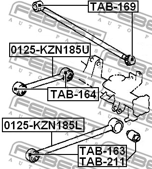 Tuleja wahacza FEBEST TAB-211