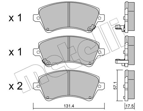 Klocki hamulcowe METELLI 22-0446-0