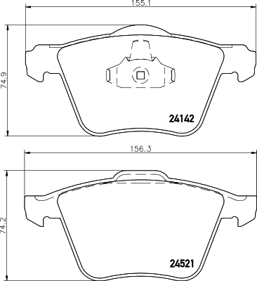 Klocki hamulcowe HELLA 8DB 355 013-001