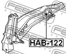 Tuleja wahacza FEBEST HAB-122