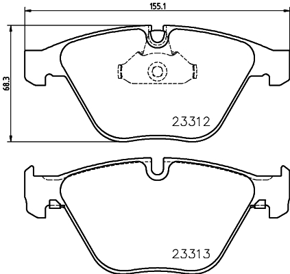 Klocki hamulcowe HELLA 8DB 355 015-391
