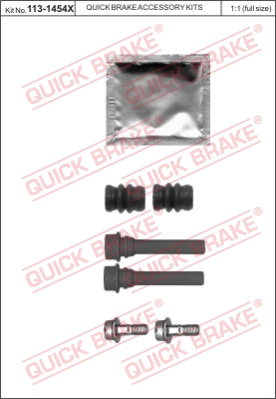 Zestaw tulei prowadzących zacisk hamulca QUICK BRAKE 113-1454X