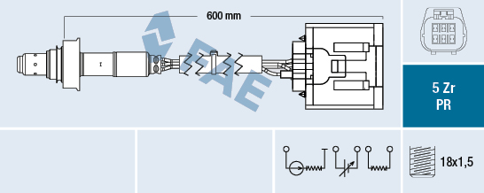 Sonda lambda FAE 75089