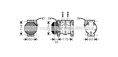 Kompresor klimatyzacji AVA QUALITY COOLING SZAK110