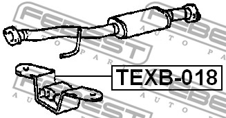 Zestaw montażowy układu wydechowego FEBEST TEXB-018