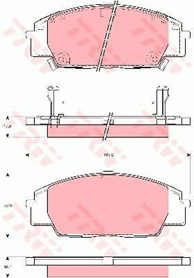 Klocki hamulcowe TRW GDB3250