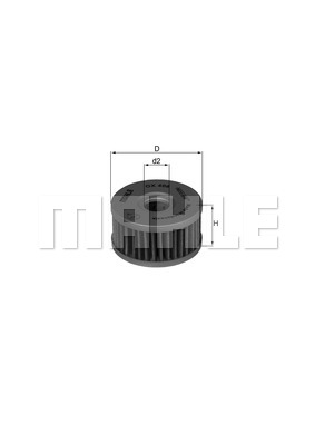 Filtr oleju MAHLE OX 408