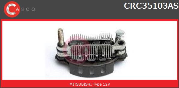 Mostek prostowniczy alternatora CASCO CRC35103AS
