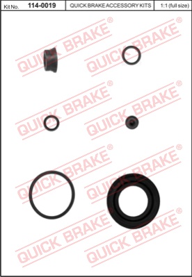 Zestaw naprawczy zacisku hamulcowego QUICK BRAKE 114-0019