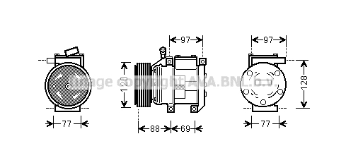 Kompresor klimatyzacji AVA QUALITY COOLING KAAK117