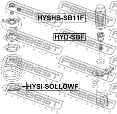 Osłona  miecha powietrznego FEBEST HYSHB-SB11F