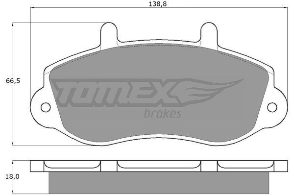Klocki hamulcowe TOMEX BRAKES TX 13-01