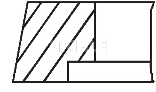 Pierścienie tłokowe MAHLE 002 80 V1