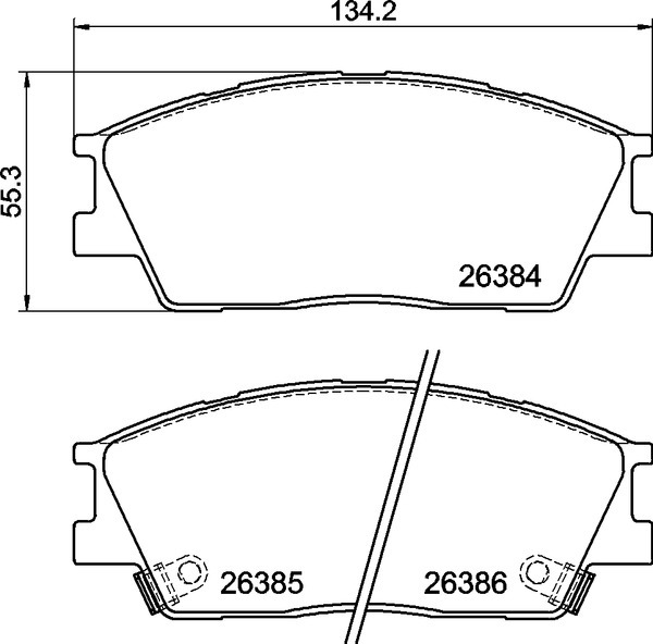 Klocki hamulcowe BREMBO P 30 126