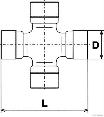 Łącznik wału napędowego HERTH+BUSS JAKOPARTS J2921008