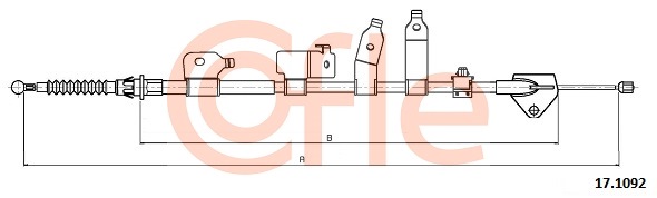 Linka hamulca ręcznego COFLE 92.17.1092