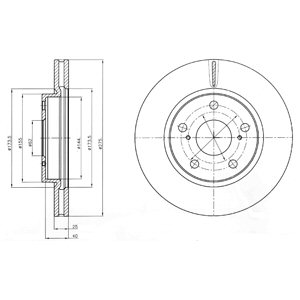 Tarcza hamulcowa DELPHI BG4304