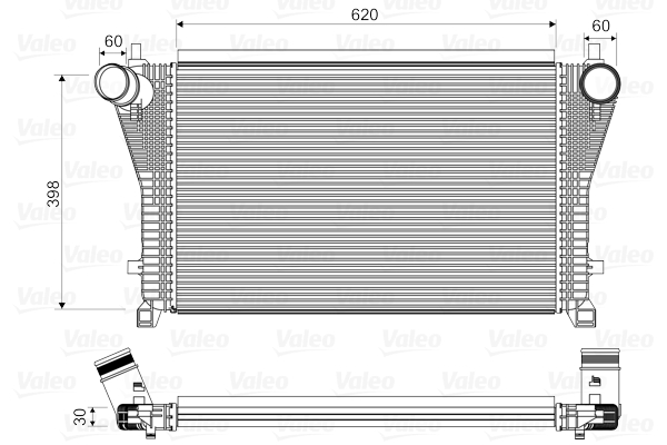 Chłodnica powietrza intercooler VALEO 818347